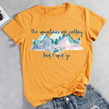 Mountains Are Calling Hiking T-shirt