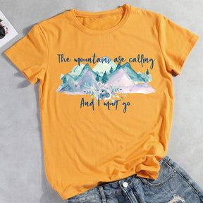 Mountains Are Calling Hiking T-shirt