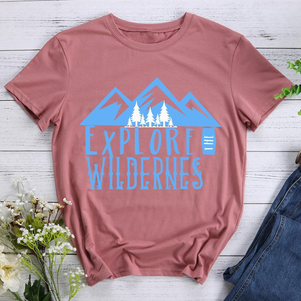 Explore The Wilderness Mountain Hiking T-shirt