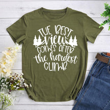 The Best View Hiking T-shirt