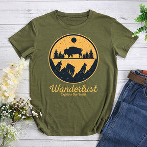 Wanderlust Explore The Wild Hiking T-shirt