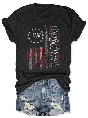 We The People America Flag T-shirt