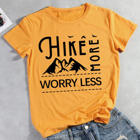 Hike More Worry Less Hiking T-shirt