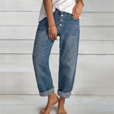 Loose Casual Straight-Leg Jeans