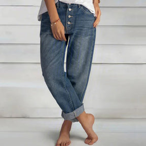 Loose Casual Straight-Leg Jeans