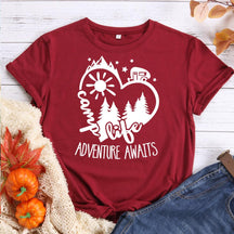 Camp Life Adventure Awaits T-shirt