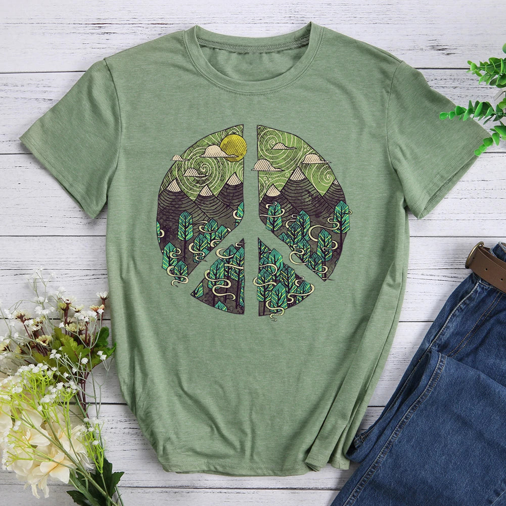 Peaceful Landscape Hiking Hiking Tee1.0-04469