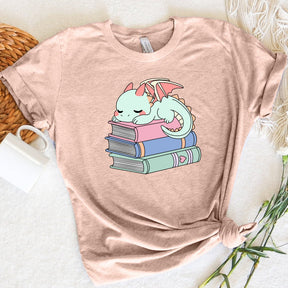 Cute Book Dragon T-shirt