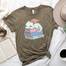 Cute Book Dragon T-shirt