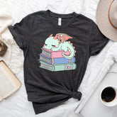 Cute Book Dragon T-shirt