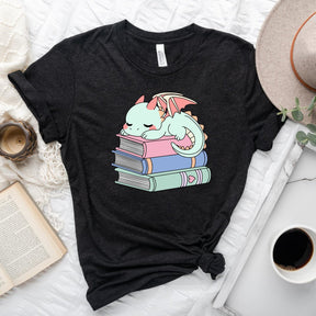 Cute Book Dragon T-shirt