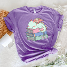 Cute Book Dragon T-shirt