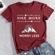 Hike More Worry Less Hiking T-shirt