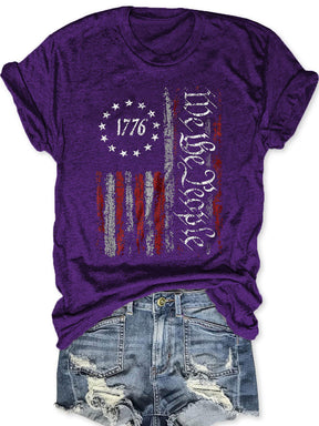 We The People America Flag T-shirt