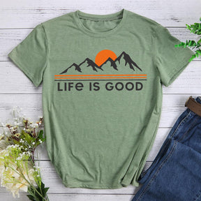 Life is good Hiking T-shirt