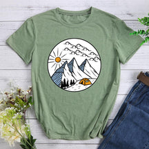 Camp Life Round Neck T-shirt