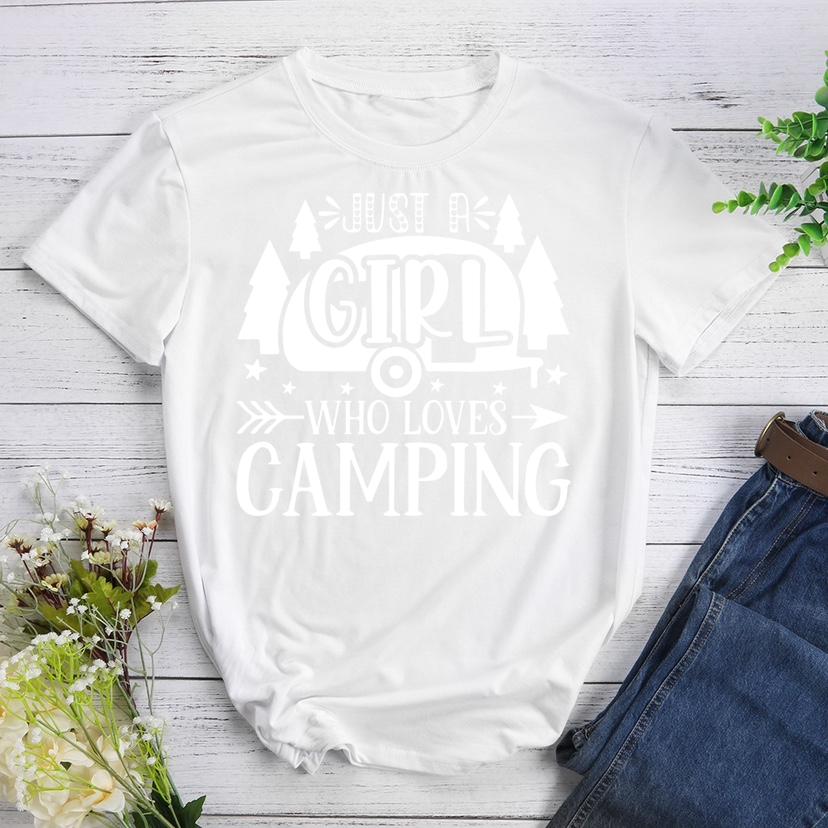 Just a Girl Who Loves Camping T-shirt