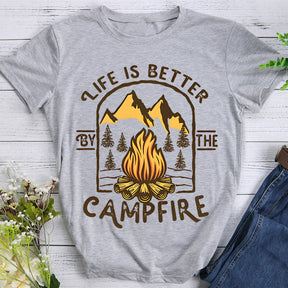 Life Is Better By The Campfire Hiking T-shirt