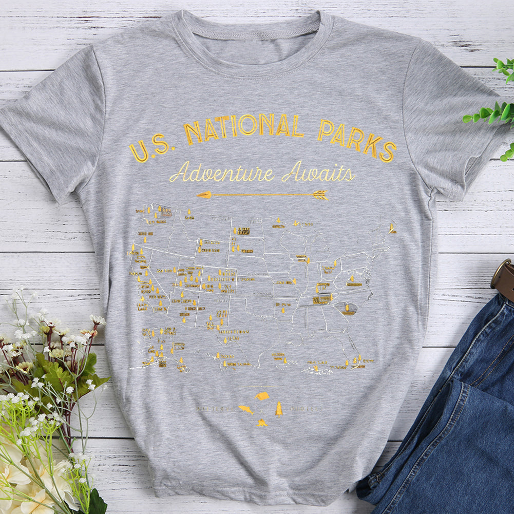 Adventure Awaits Hiking T-shirt