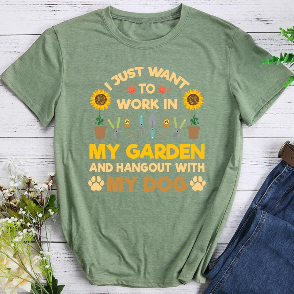 I Just Want To Work In My Garden Hiking T-shirt