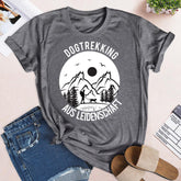 Dog Trekking Hiking With Dog T-shirt