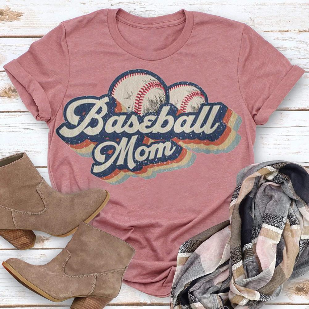 T-shirt imprimé maman baseball