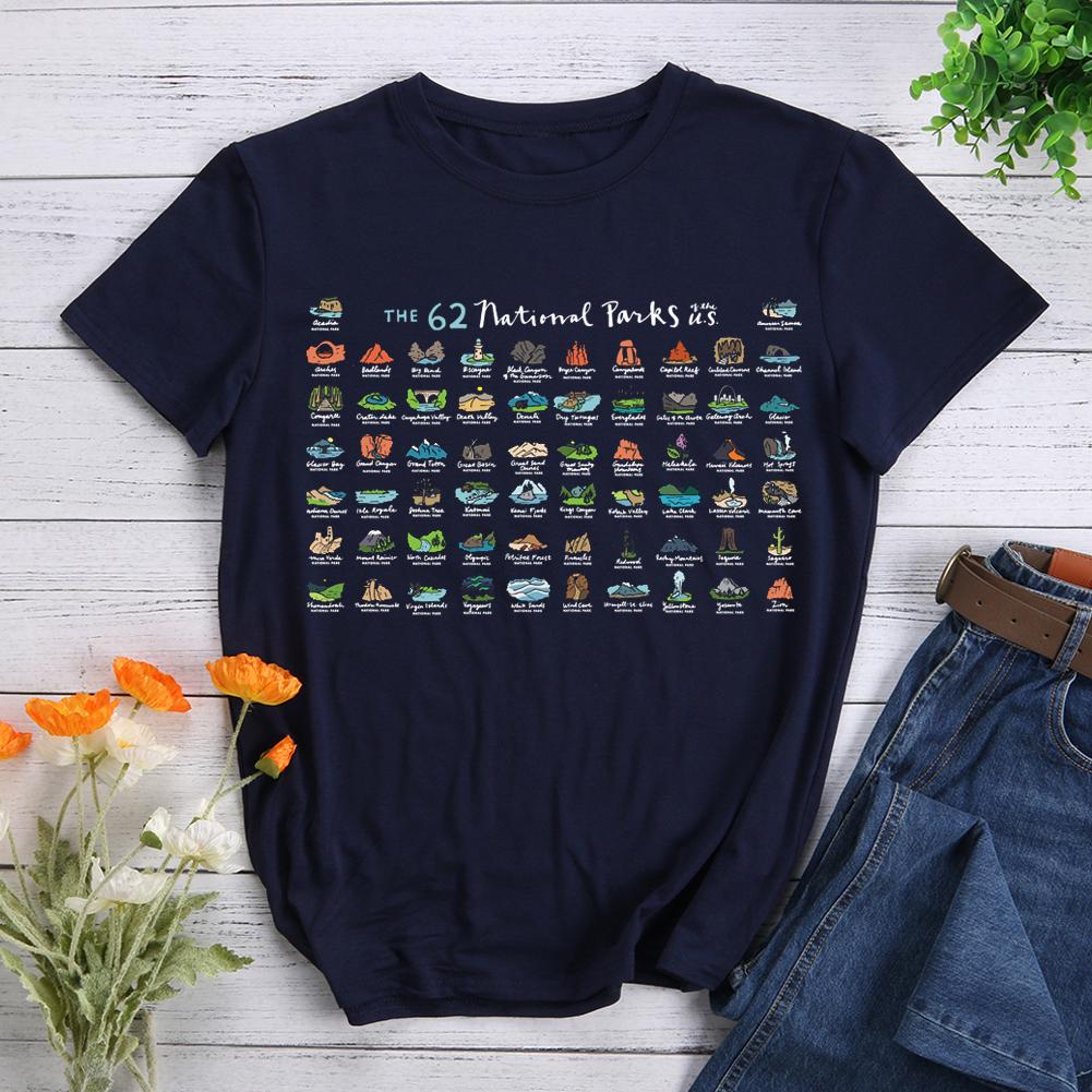 Parks Maps Hiking T-shirt