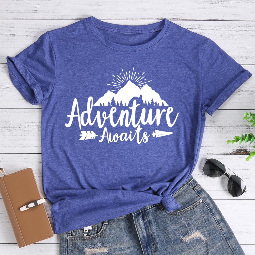 Adventure Awaits Hiking T-shirt