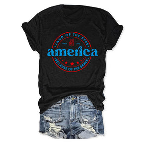 T-shirt America Land Of The Free grâce au courageux