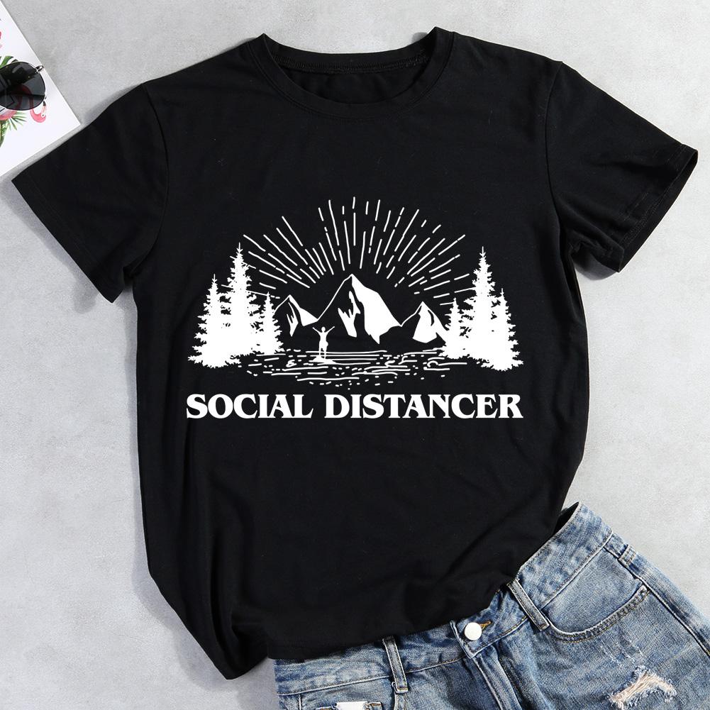 Social Distancer Hiking T-shirt