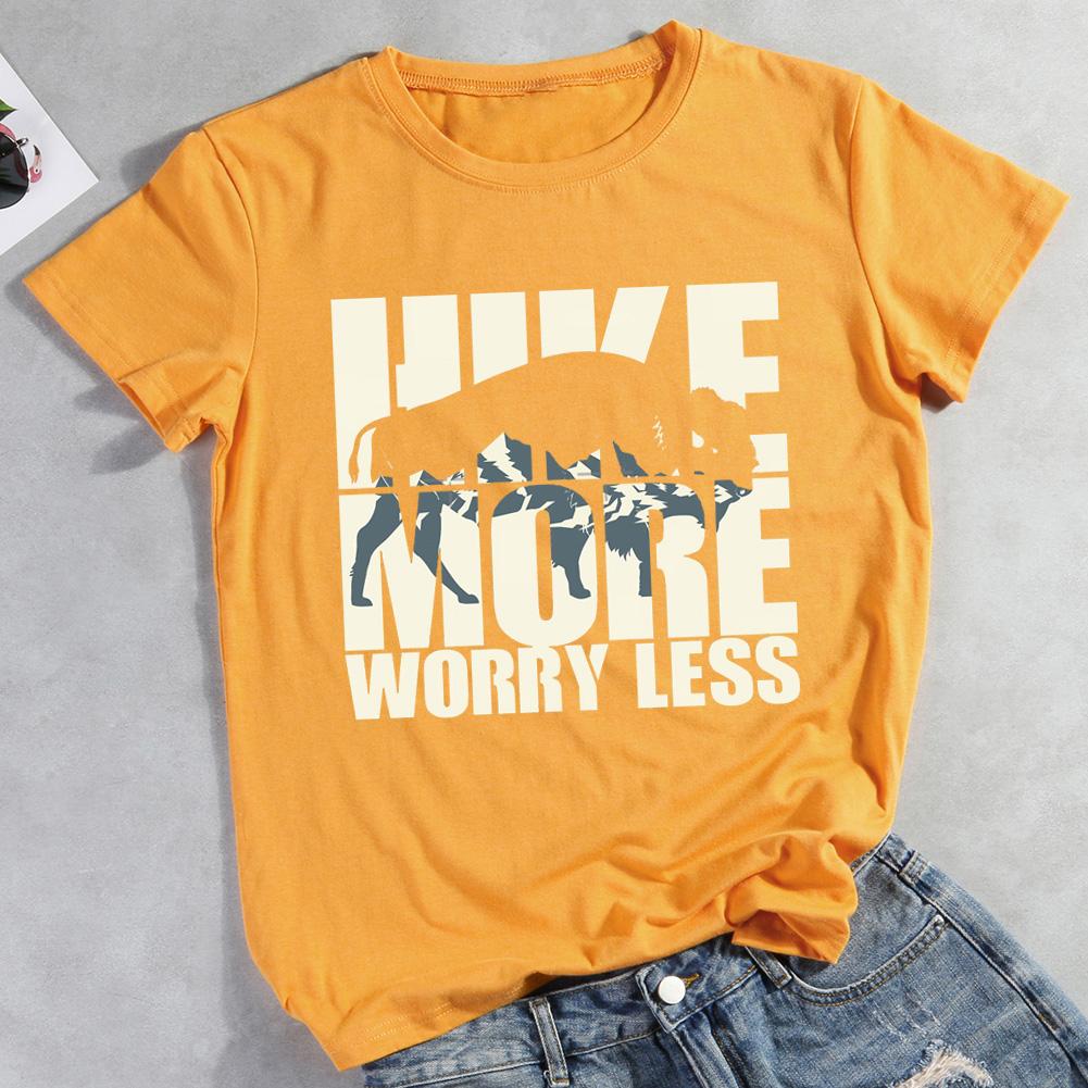 Hiking Lovers Hike More Worry Less T-shirt