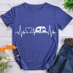 Heartbeat For Camping Hiking T-shirts