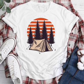 Sunset Camping Hiking T-shirt