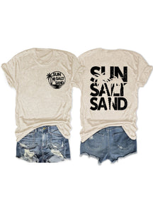 T-shirt Soleil Sel Sable