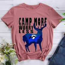 Camp More Worry Less Hiking T-shirt