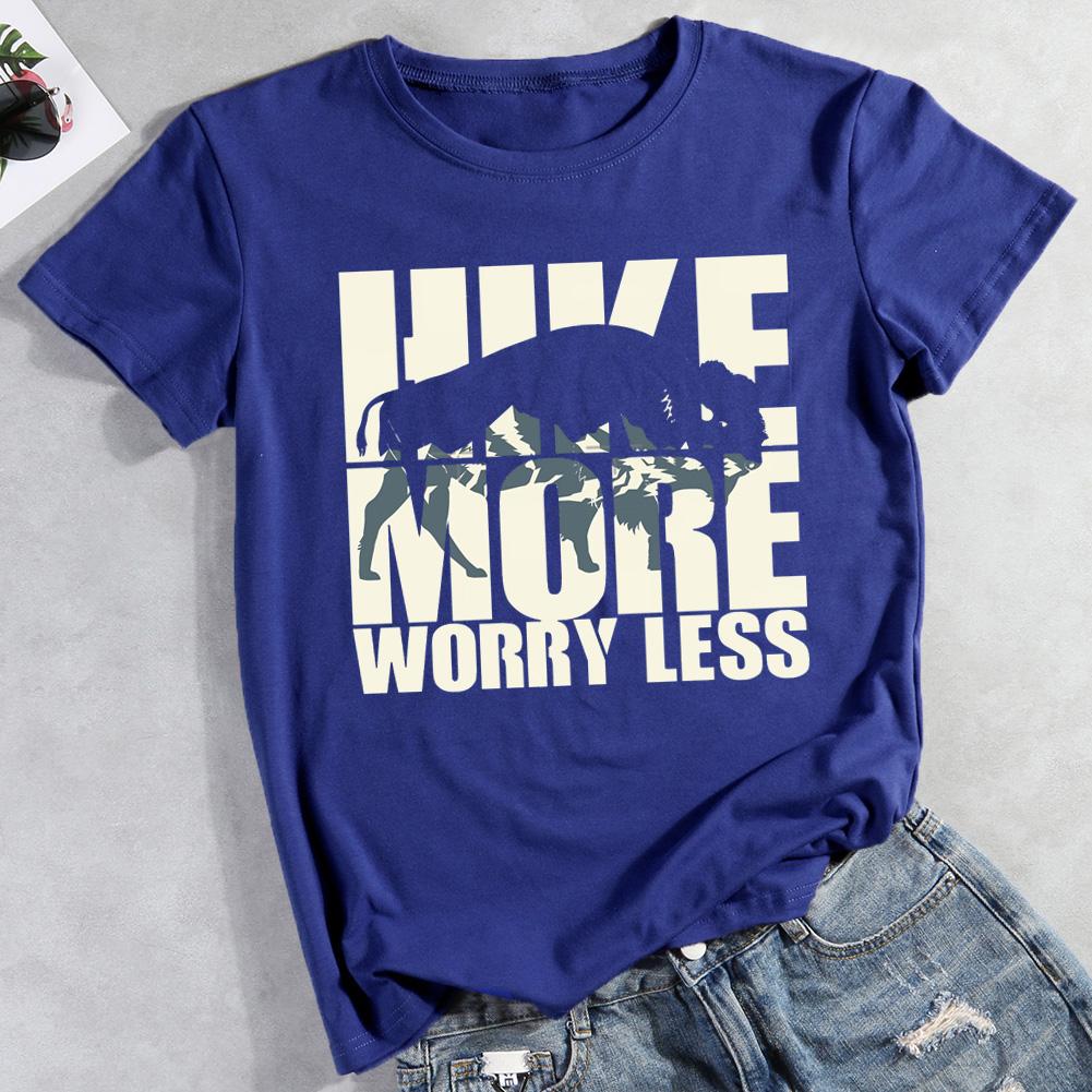 Hiking Lovers Hike More Worry Less T-shirt