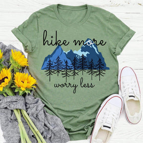 Hike More Worry Less Hiking T-shirt