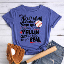 I'm A Proud Baseball Mama T-shirt