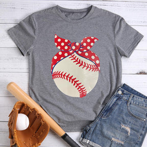 T-shirt de baseball avec nœud