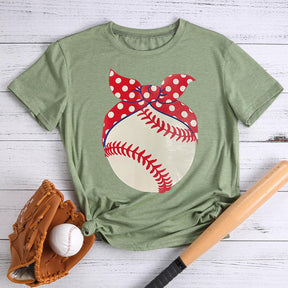 T-shirt de baseball avec nœud