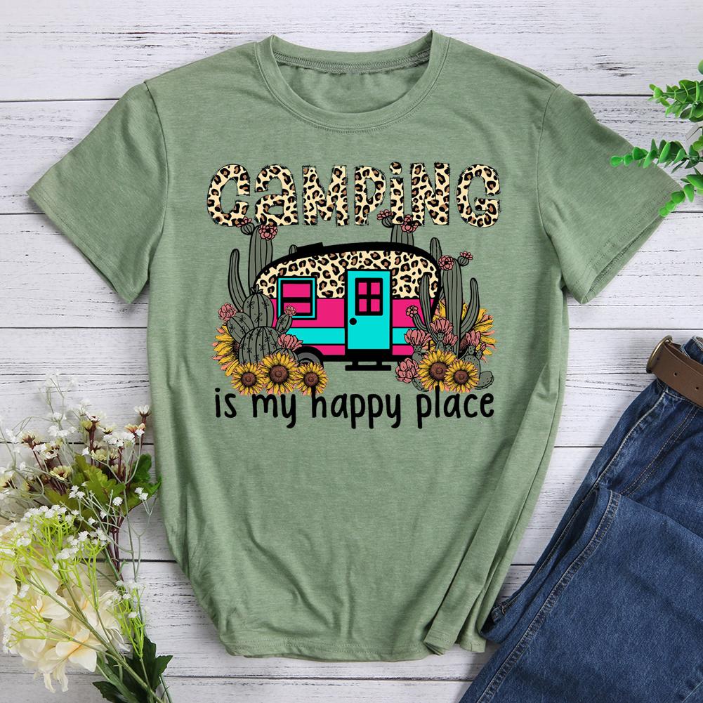 Camping Is My Happy Place T-shirt