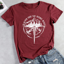 Always Take The Scenic Route Hiking T-shirt