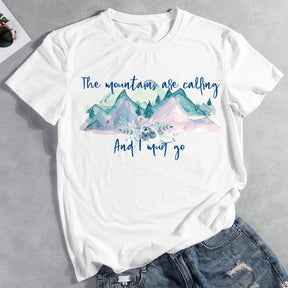 Mountains Are Calling Hiking T-shirt