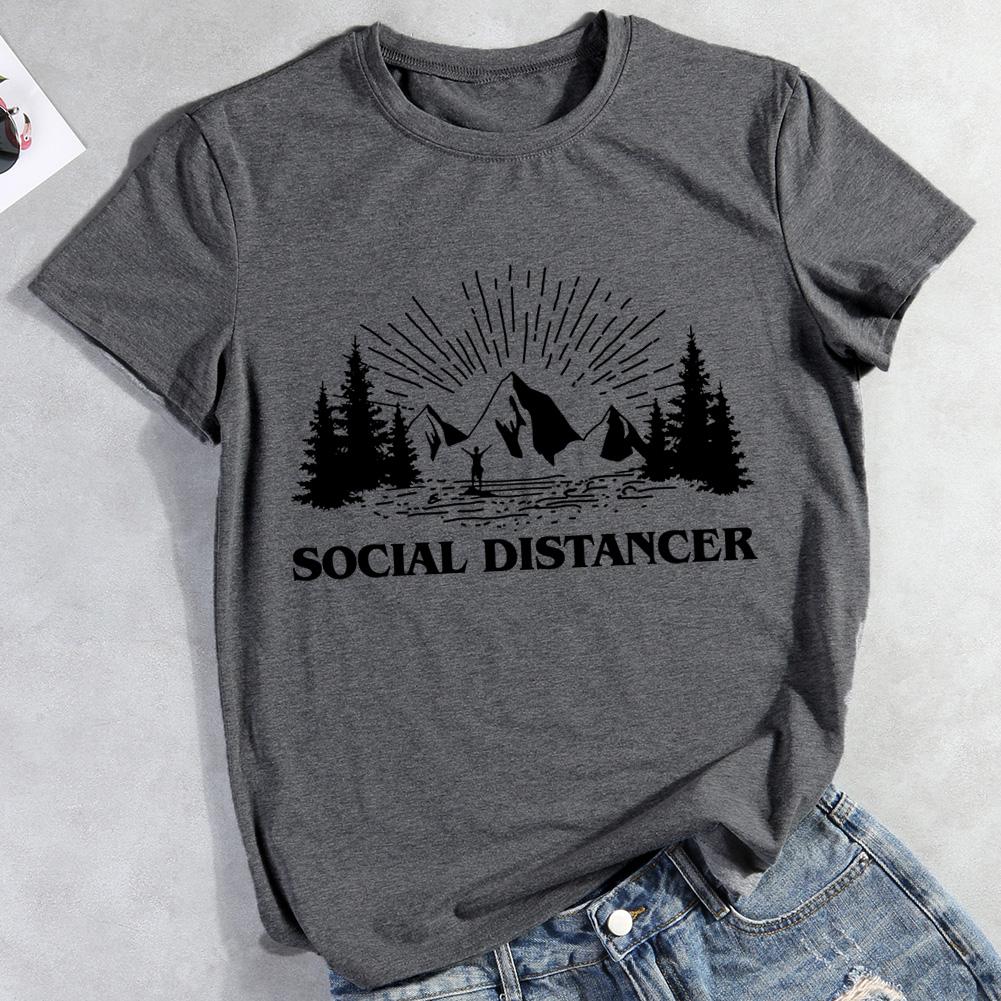 Social Distancer Hiking T-shirt