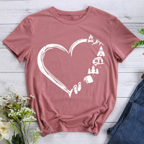 Camping Heart T-shirt