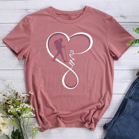 Love Hiking Heart Hiking T-shirt