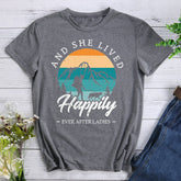 And She Lived Happily Ever After Ladies T-shirt