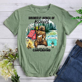 Campground Round Neck T-shirt