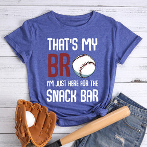 C'est mon T-shirt de baseball Bro