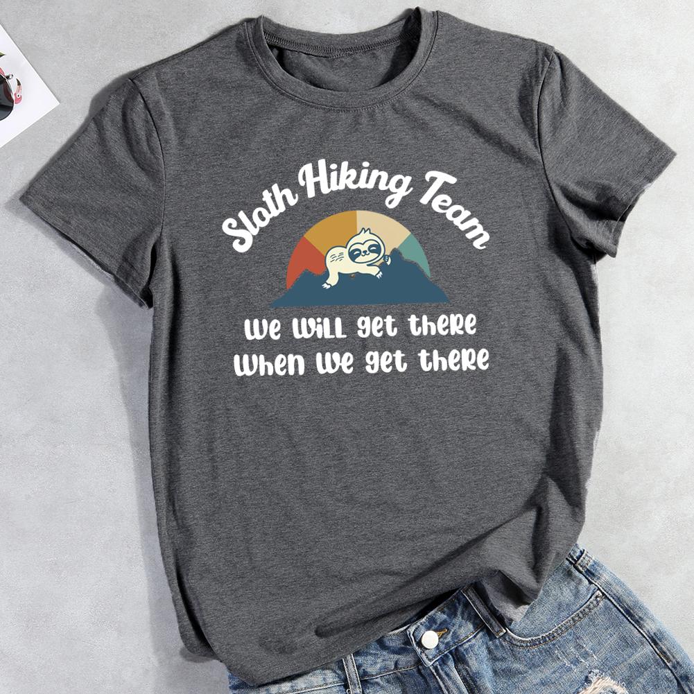 Sloth Hiking Team Hiking T-shirt